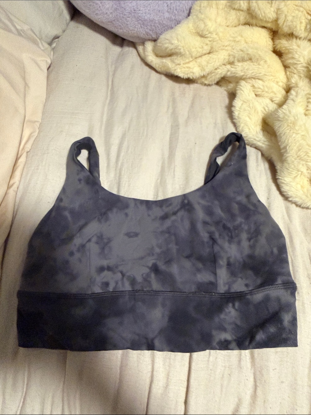 Lulu lemon Women’s Gray Tie-Dye sports bra